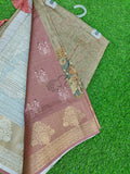 Beautiful Digital Print Fancy Silk Saree in Kanchi Borders