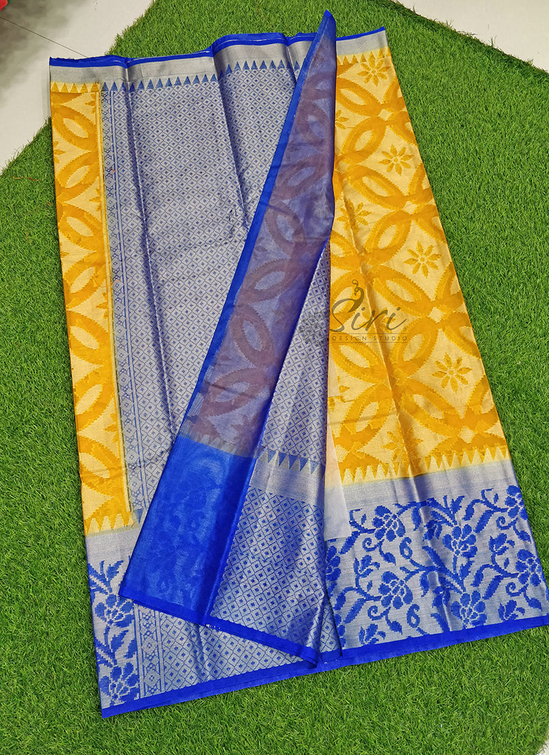 Beautiful Fancy Soft Organza Silk Saree