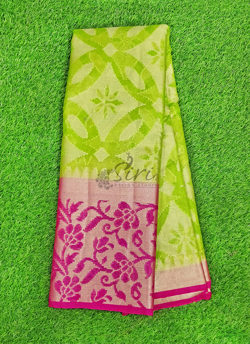 Beautiful Fancy Soft Organza Silk Saree