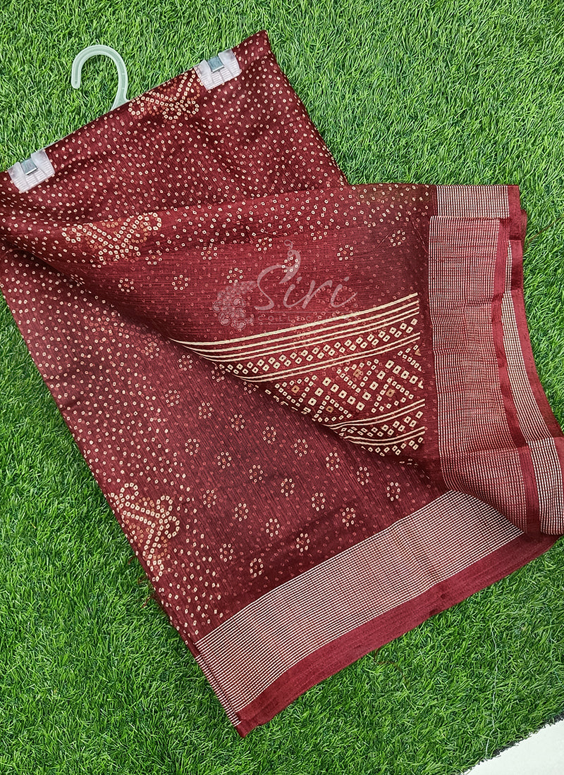 Elegant Jute Cotton Saree