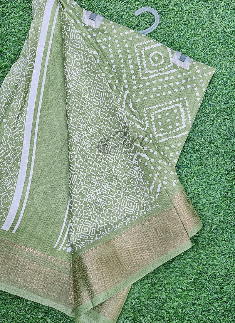 Elegant Printed Fancy Semi Silk Saree
