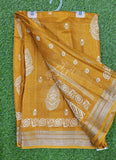 Beautiful Printed Jute Silk Saree