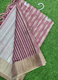 Beautiful Digital Print Matka Silk Saree