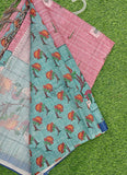 Latest Digital Print Soft Bhagalpuri Silk Saree
