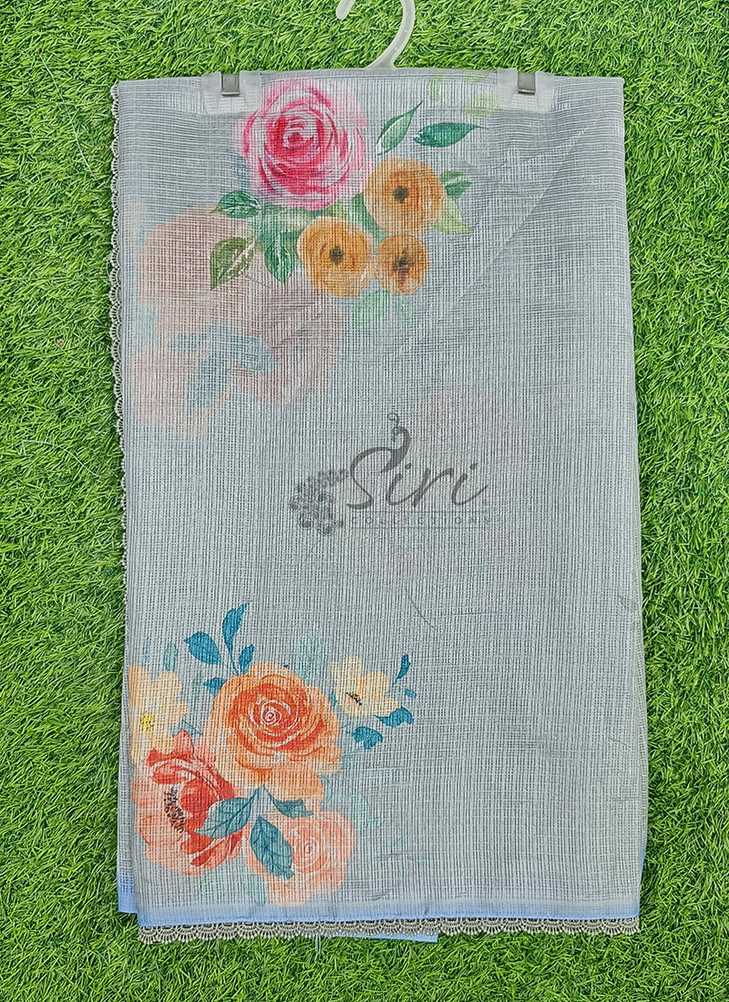 Digital Print Kota Silk Saree