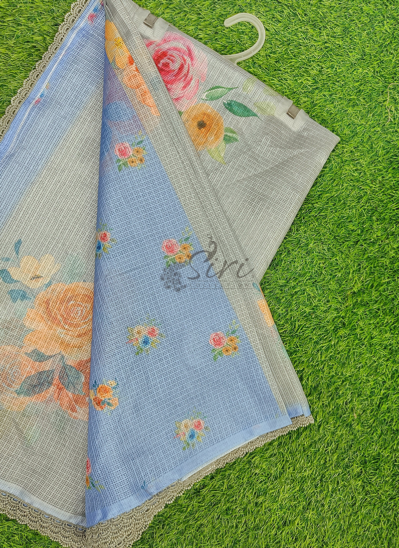 Digital Print Kota Silk Saree
