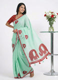 Lovely Digital Print Soft Linen Saree