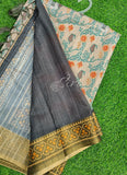 Beautiful Digital Print Matka Silk Saree
