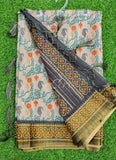 Beautiful Digital Print Matka Silk Saree