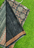 Beautiful Digital Print Premium Tussar Saree