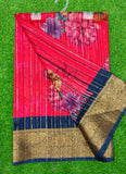 Beautiful Printed Fancy Silk Saree