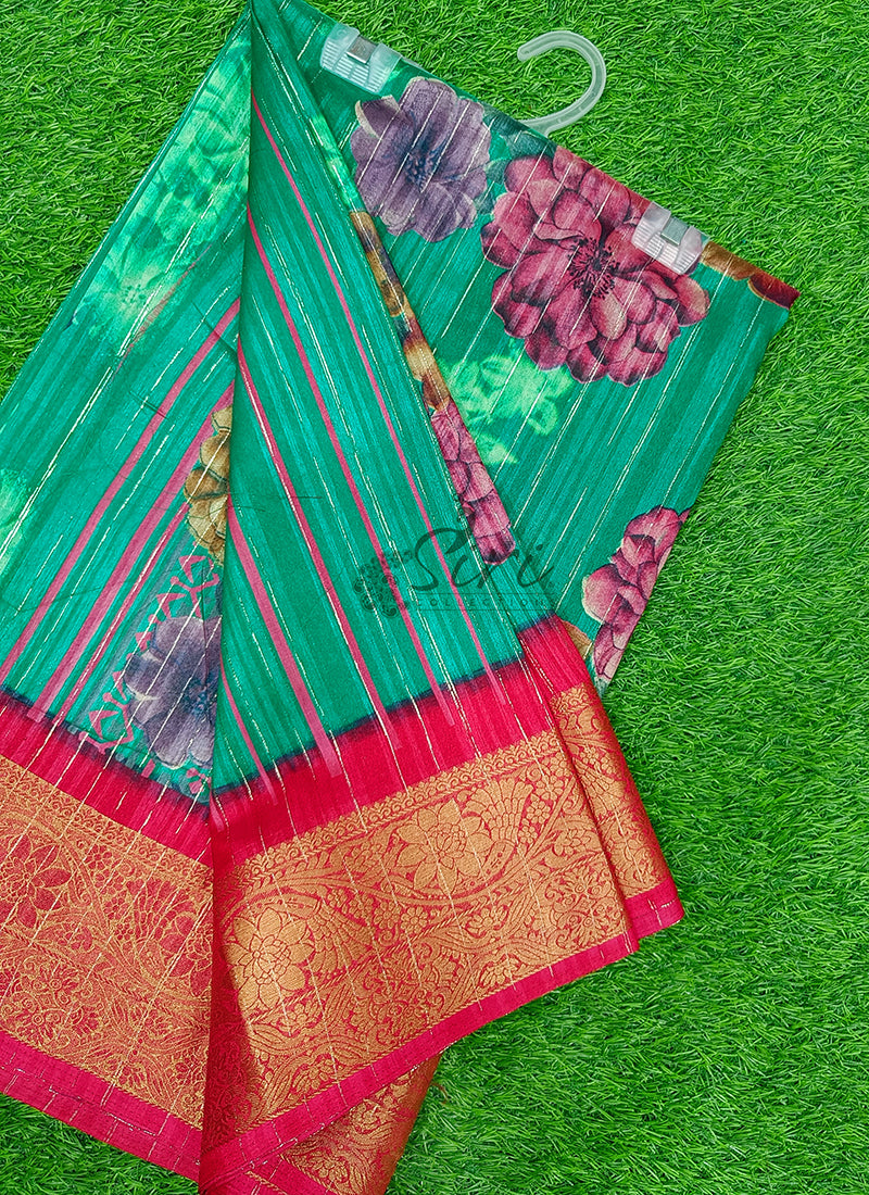 Beautiful Printed Fancy Silk Saree