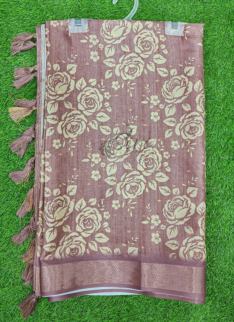 Beautiful Digital Print Soft Silk Saree