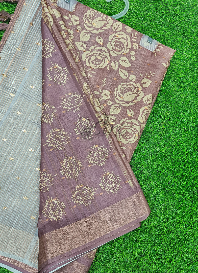 Beautiful Digital Print Soft Silk Saree