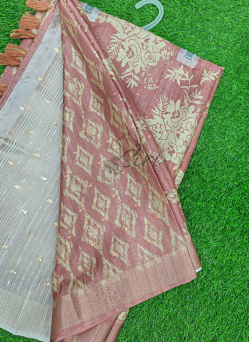 Beautiful Digital Print Soft Silk Saree