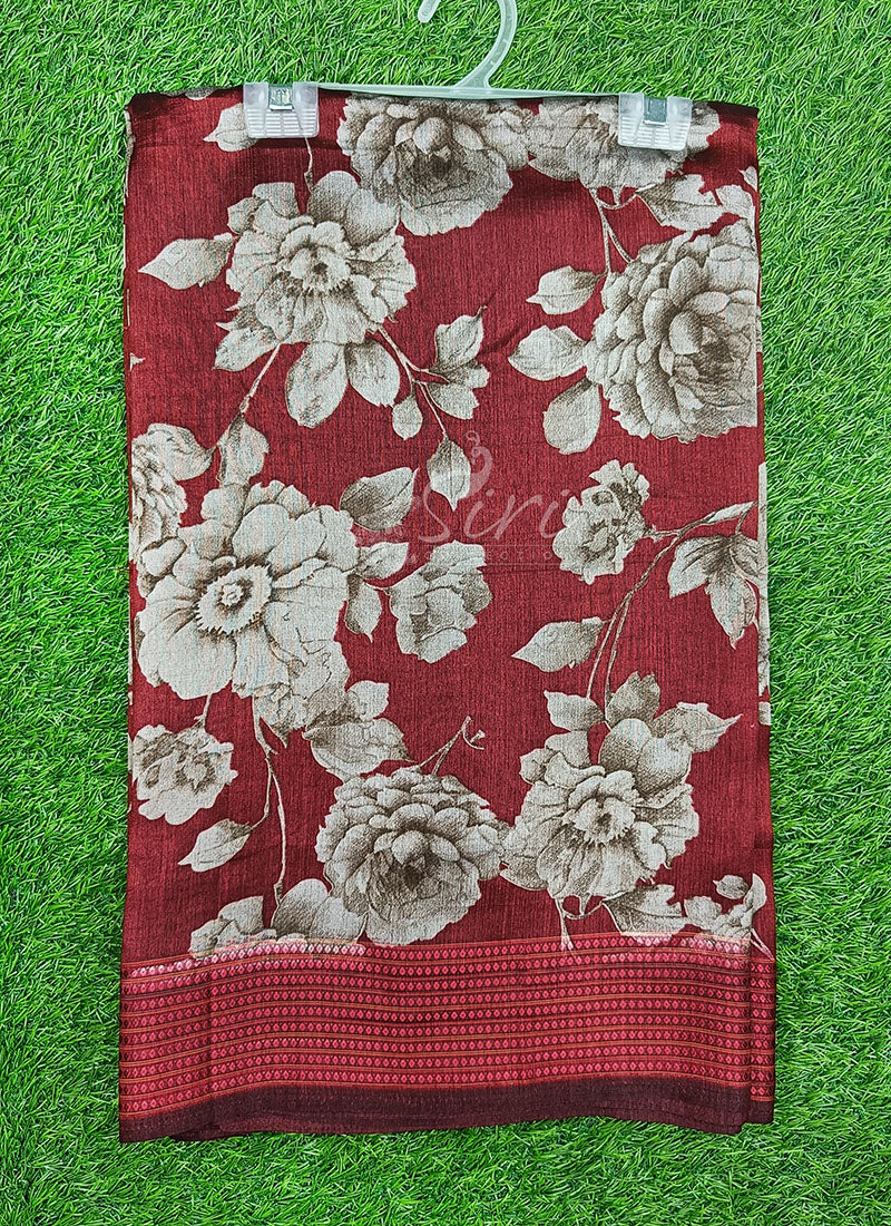 Beautiful Printed Fancy Silk Saree