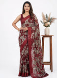 Beautiful Printed Fancy Silk Saree