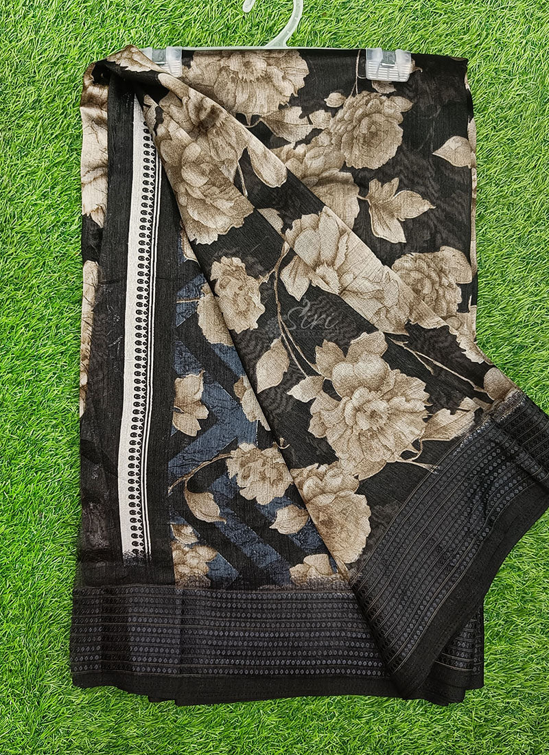 Beautiful Printed Fancy Silk Saree