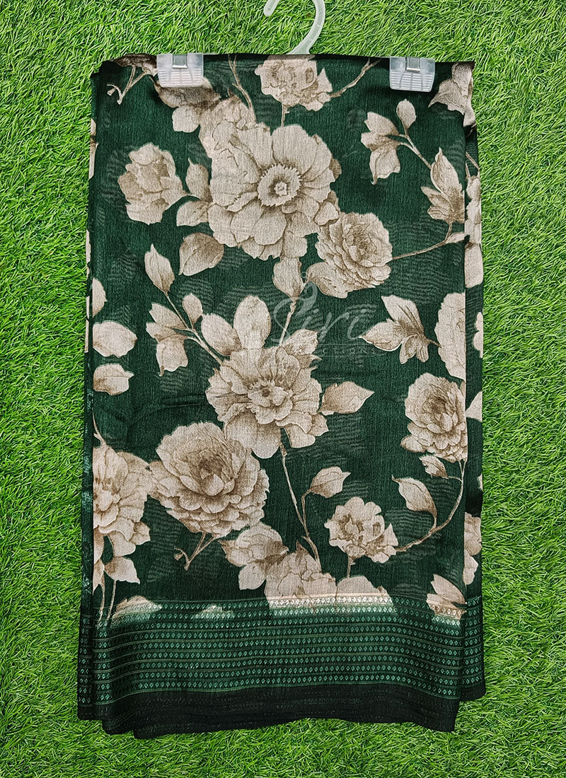 Beautiful Printed Fancy Silk Saree