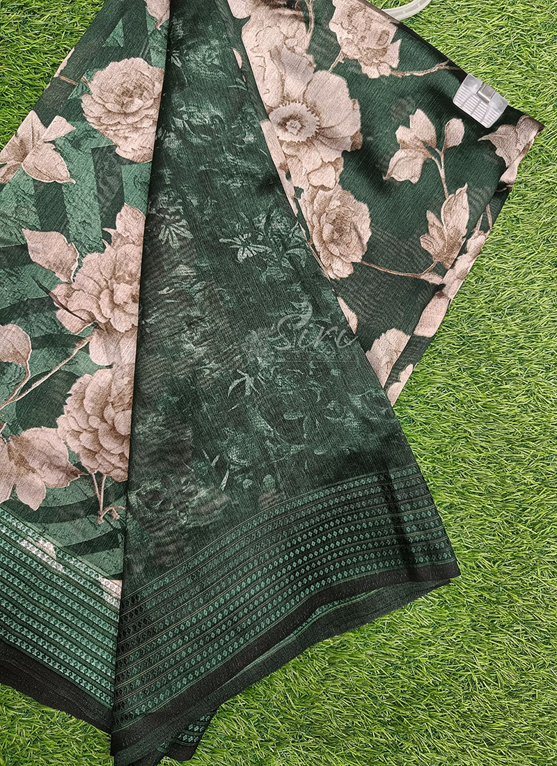 Beautiful Printed Fancy Silk Saree