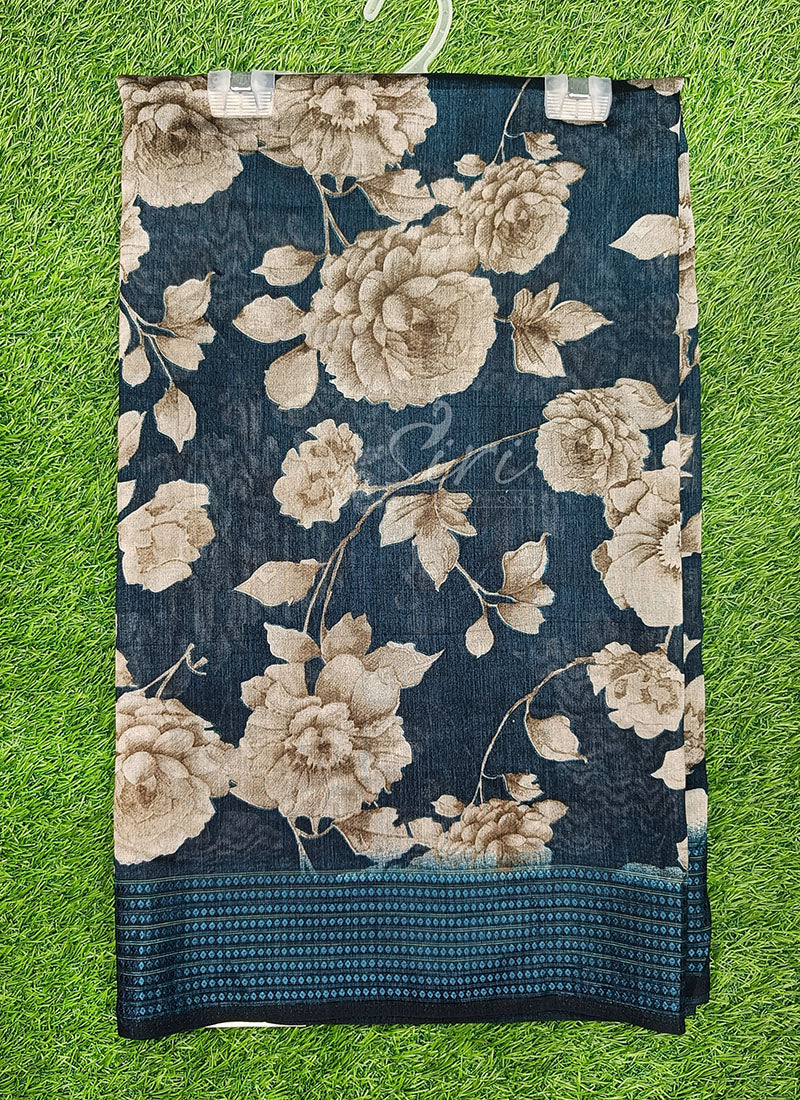 Beautiful Printed Fancy Silk Saree