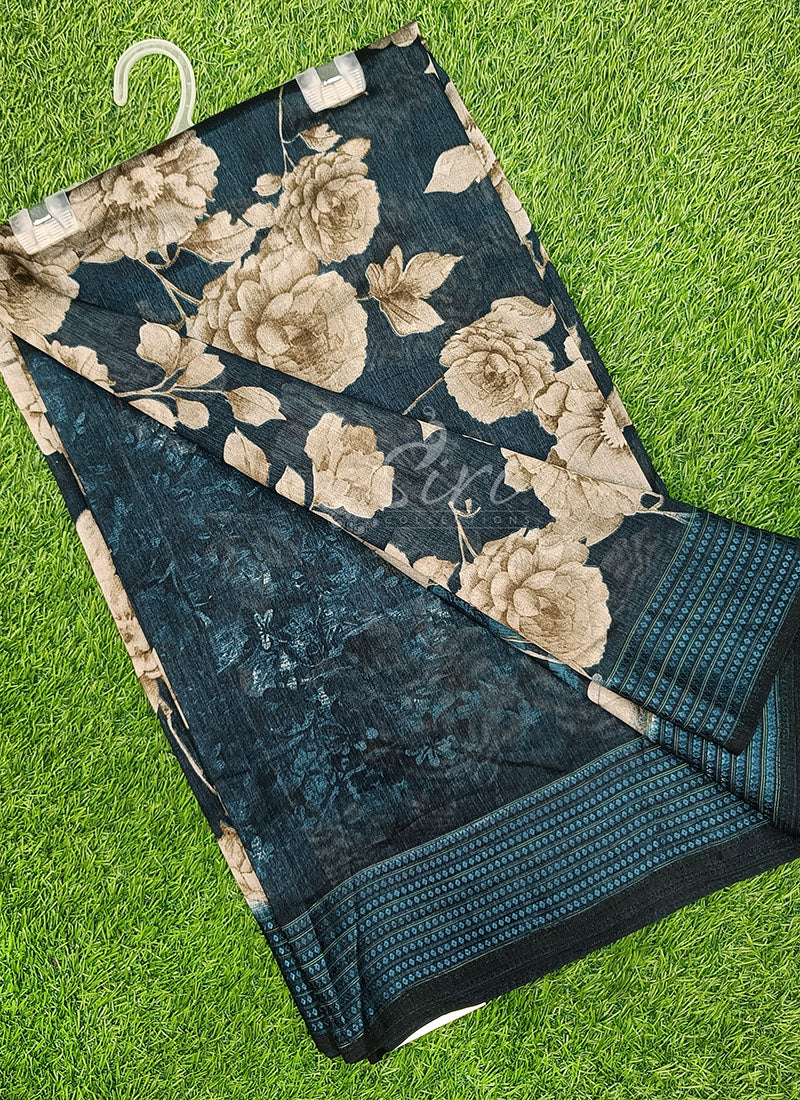 Beautiful Printed Fancy Silk Saree