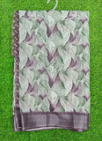 Lovely Digital Print Linen Saree