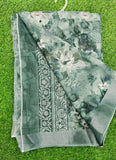 Lovely Digital Print Linen Saree