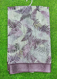 Lovely Digital Print Linen Saree
