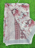 Lovely Digital Print Linen Saree