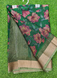 Beautiful Printed Jute Cotton Saree