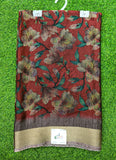 Beautiful Printed Jute Cotton Saree