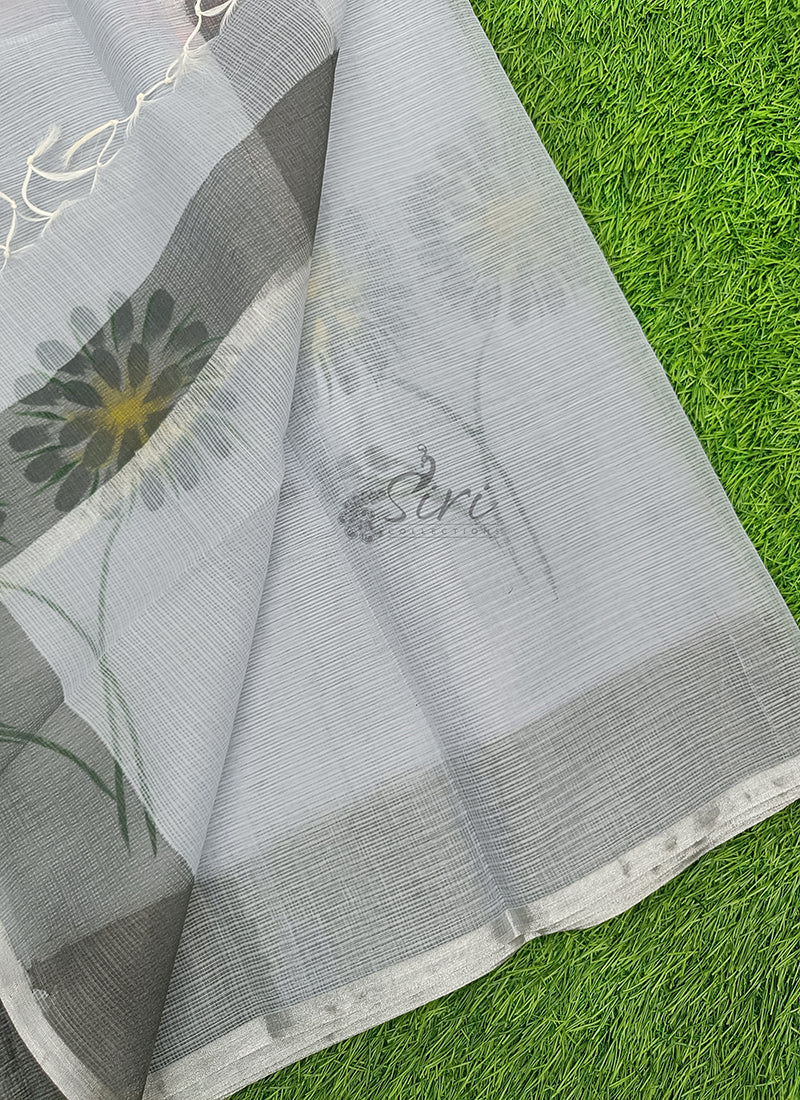 Beautiful Kota Saree in Hand Brush Paint