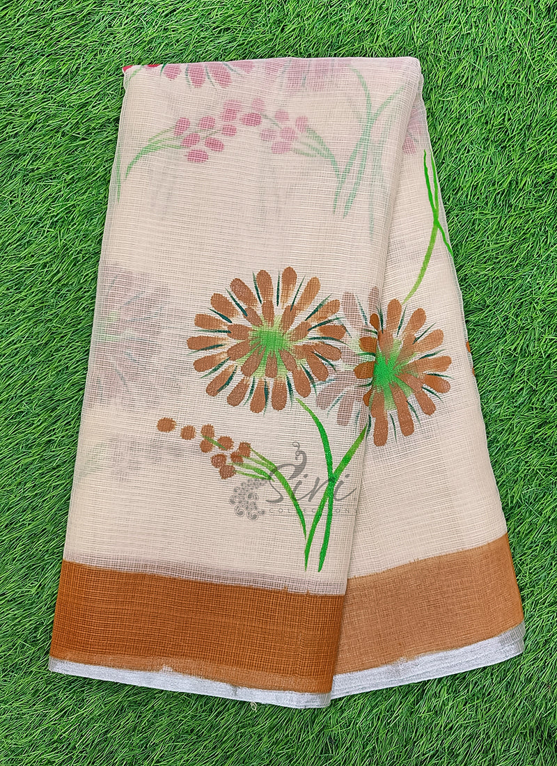 Beautiful Kota Saree in Hand Brush Paint