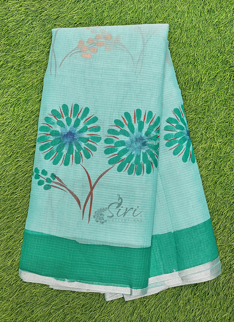 Beautiful Kota Saree in Hand Brush Paint