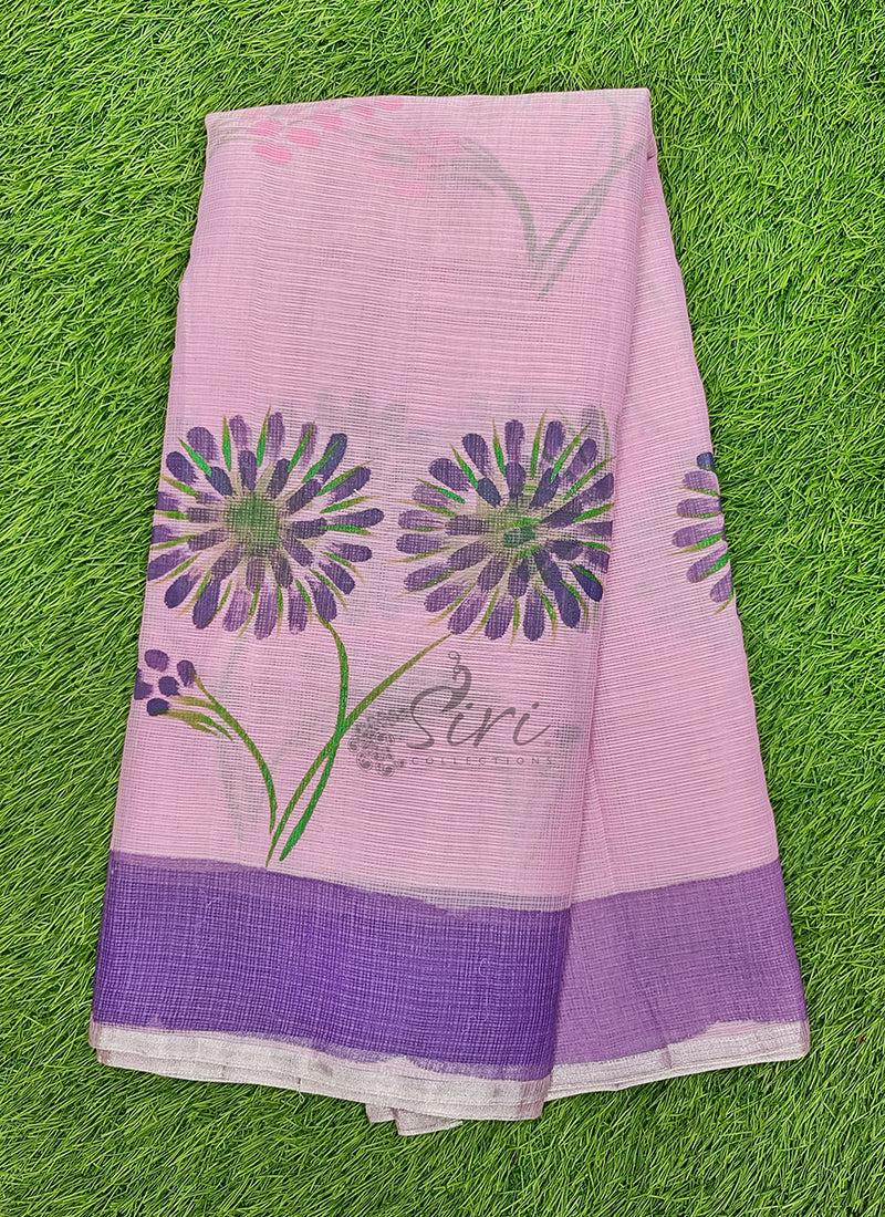 Beautiful Kota Saree in Hand Brush Paint