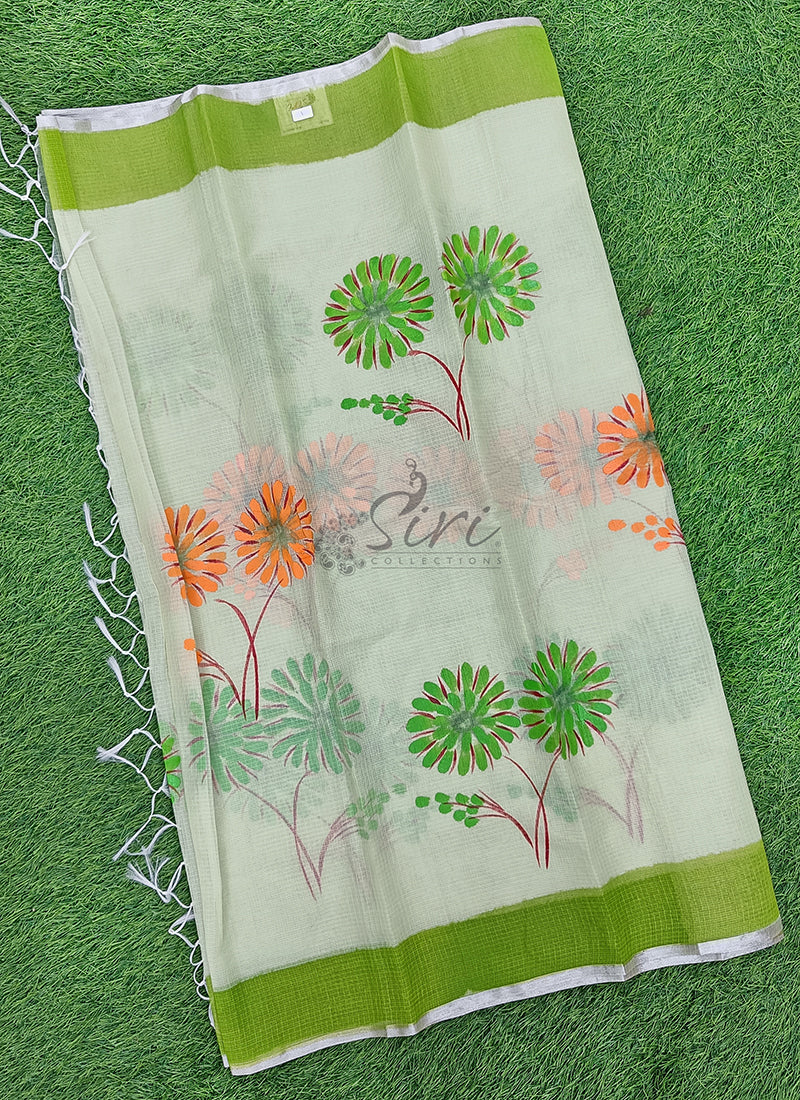 Beautiful Kota Saree in Hand Brush Paint
