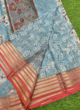Lovely Digital Print Kota Saree in Vidarbha borders
