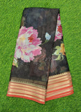 Lovely Digital Print Kota Saree in Vidarbha borders