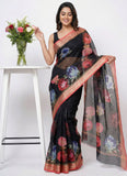 Lovely Digital Print Kota Saree in Vidarbha borders