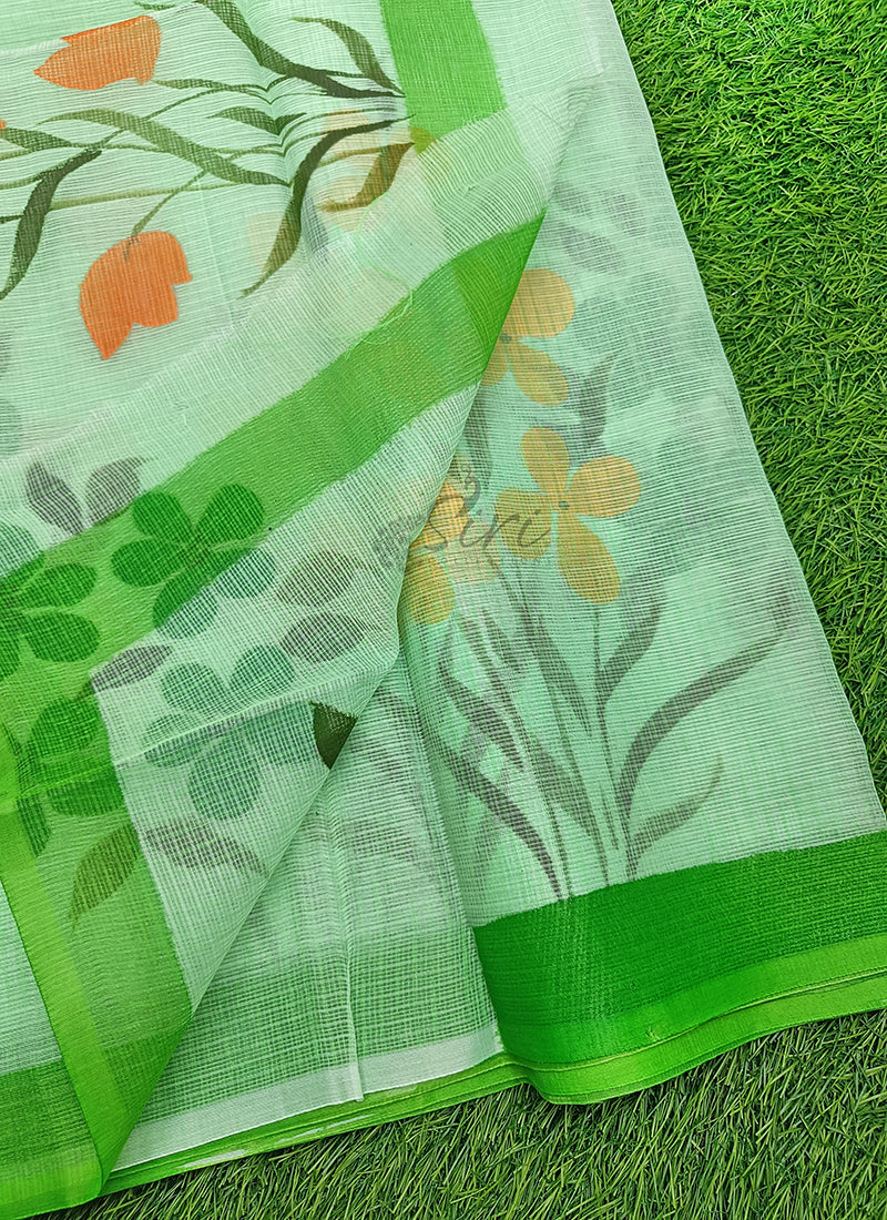 Beautiful Kota Saree in Hand Brush Paint