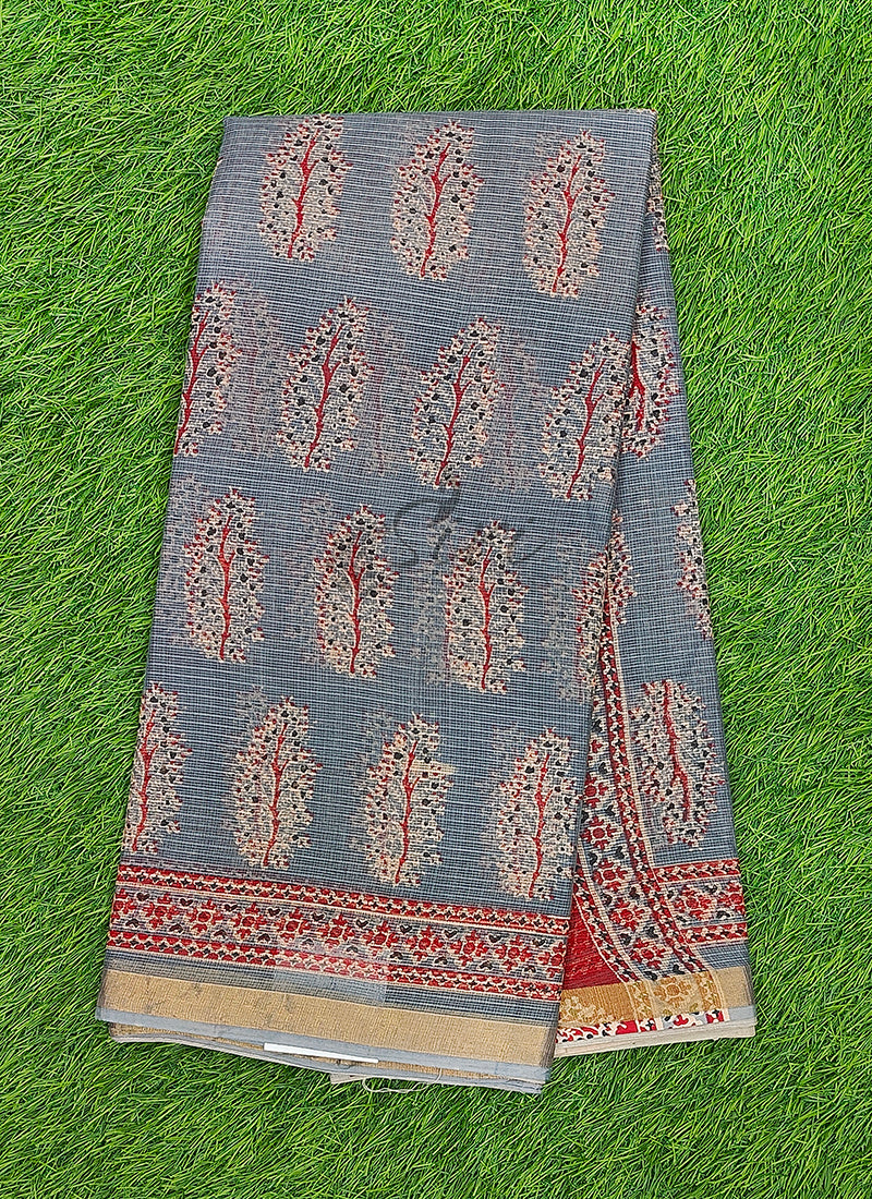 Beautiful Printed Pure Cotton Kota Saree