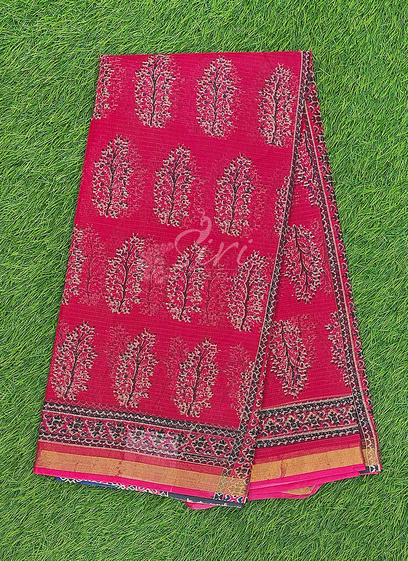 Beautiful Printed Pure Cotton Kota Saree