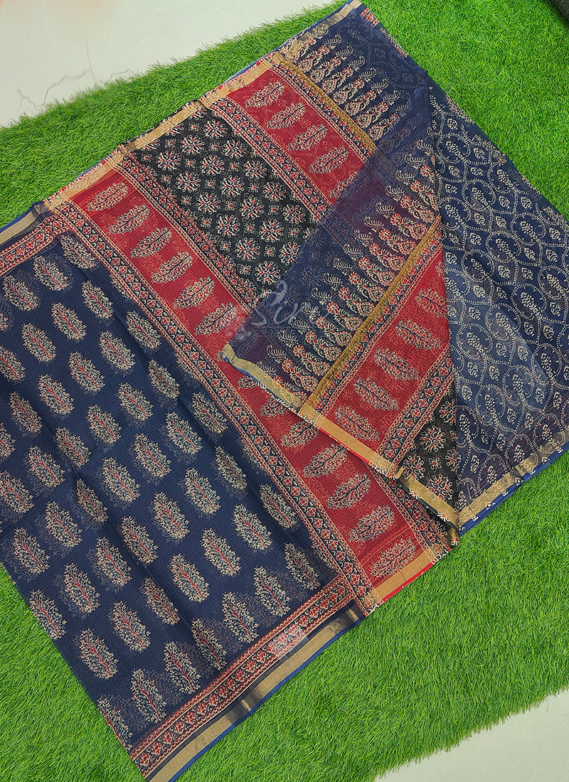 Beautiful Printed Pure Cotton Kota Saree