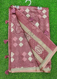 Beautiful Digital Print Chanderi Saree