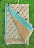 Beautiful Digital Print Chanderi Saree