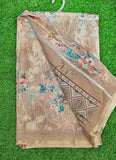 Beautiful Digital Print Soft Linen Saree