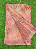 Beautiful Digital Print Soft Linen Saree