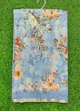 Beautiful Digital Print Soft Linen Saree
