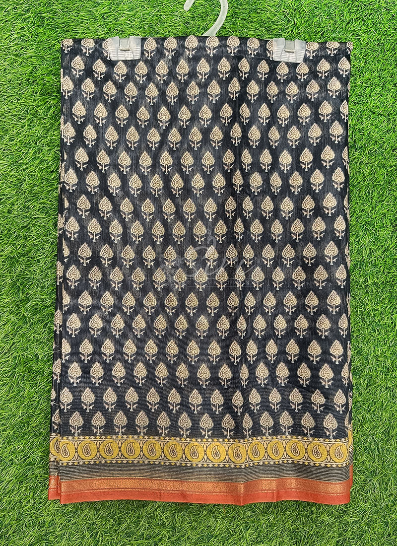 Beautiful Digital Print Chanderi Saree